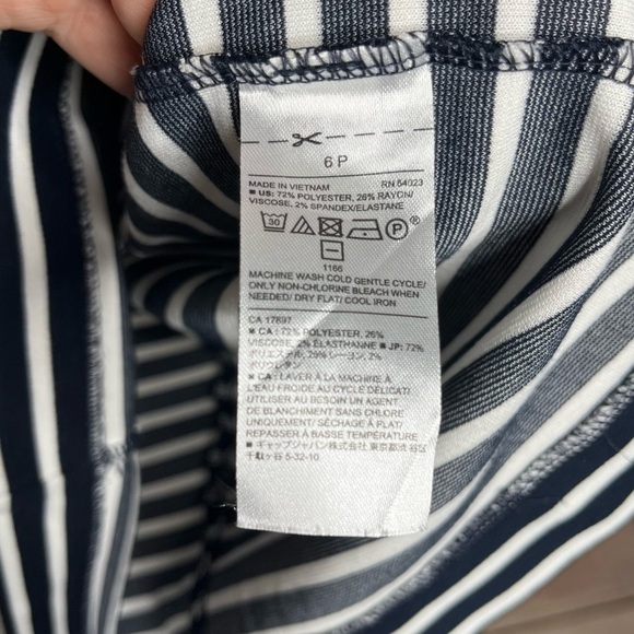 Banana Republic Knit Striped Shift Dress Sz 6P - Picture 7 of 8
